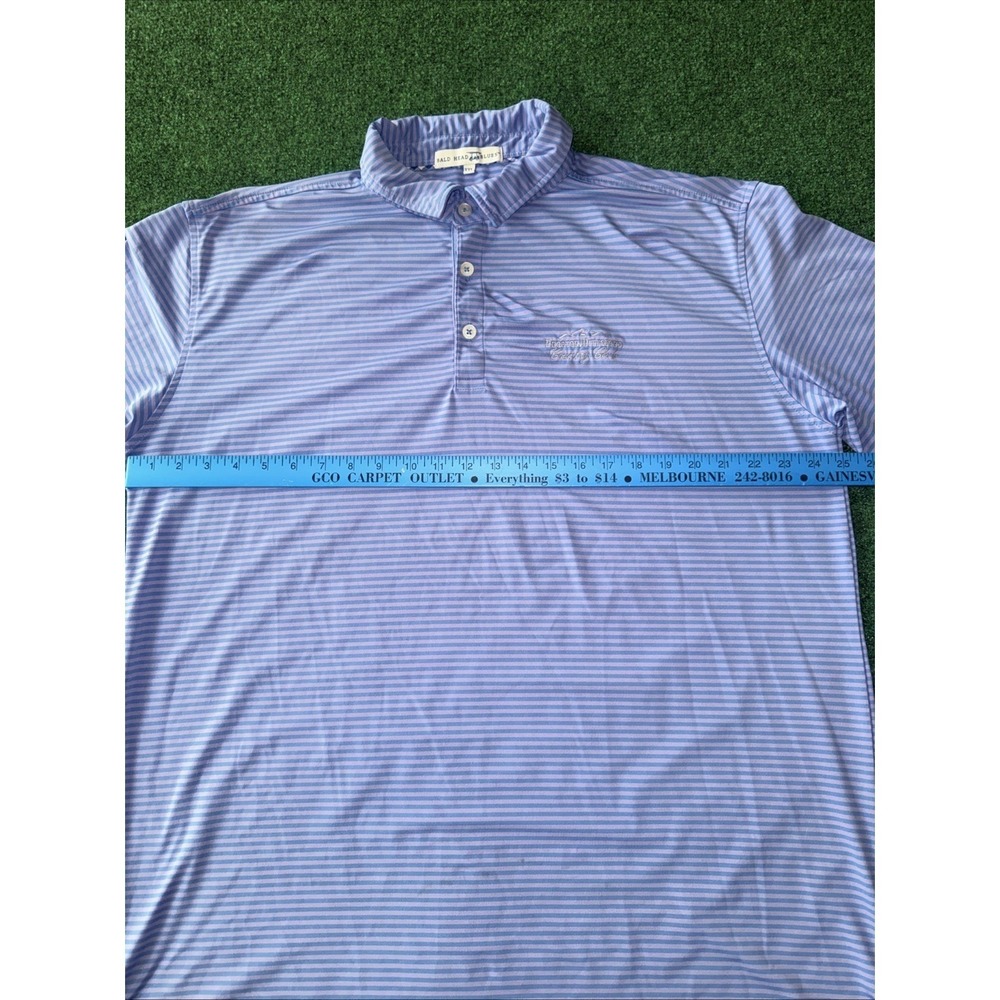 Bald Head Blues Mens XXL Striped Golf Polo Proctor Pittsford Country Club P10 - Picture 4 of 8